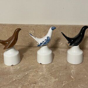 3 Royal Worcester Made in England Pie Birds/Funnels/Vents Collection With Boxes